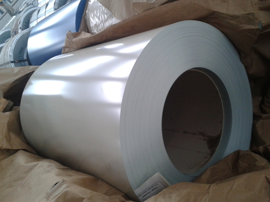 Chiny DX51D + AZ GL AZ80g Prepainted Galvalume Steel Coil Biały Niebieski Do Dachu Metalowego fabryka